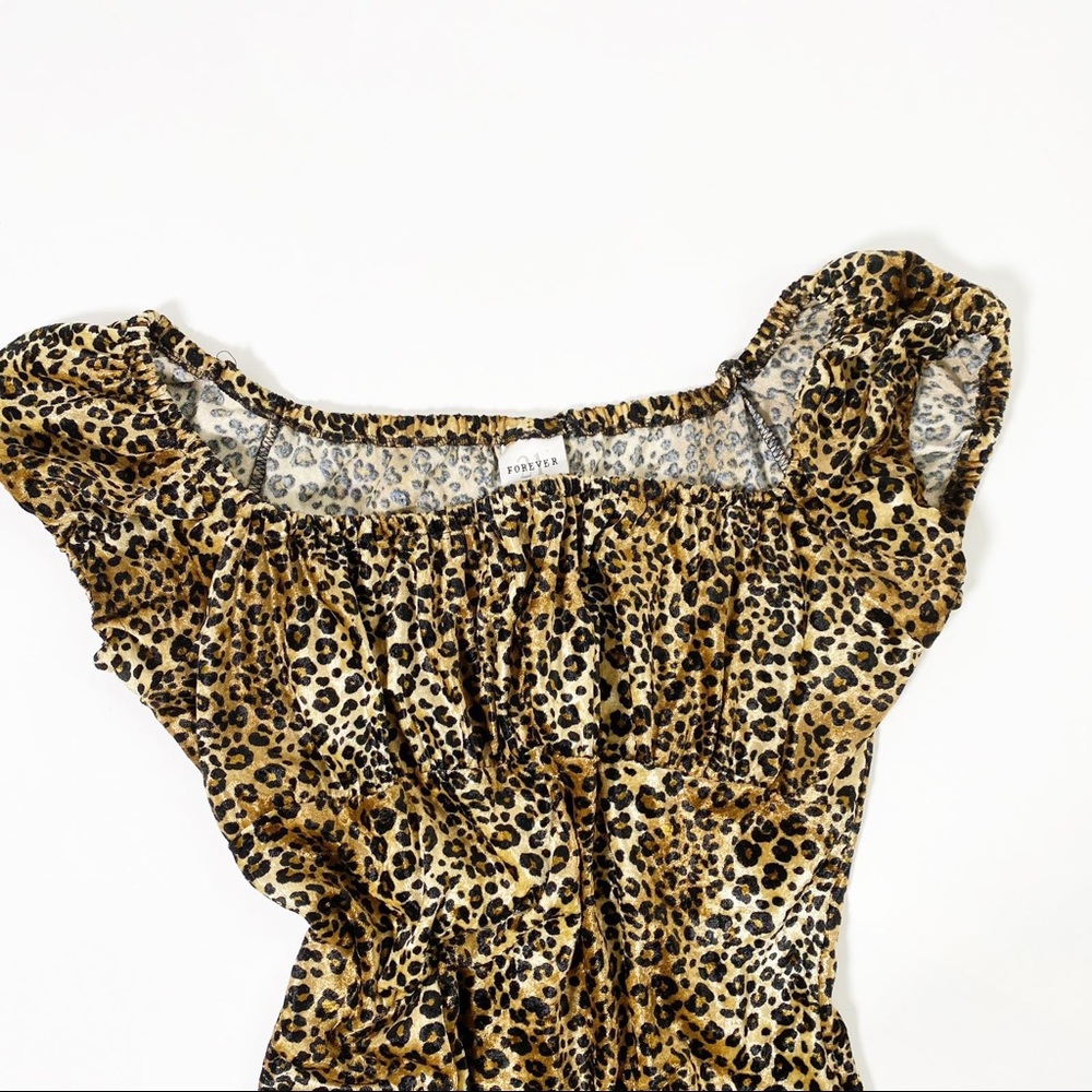 Forever21 Leopard Print Dress L - Picture 8 of 10
